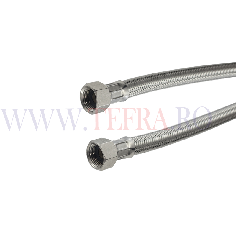 Racord flexibil apa otel inox, cm.50 FF 3/8″x3/8″ 3 Racord flexibil apa otel inox, cm.50 FF 3/8″x3/8″ 3