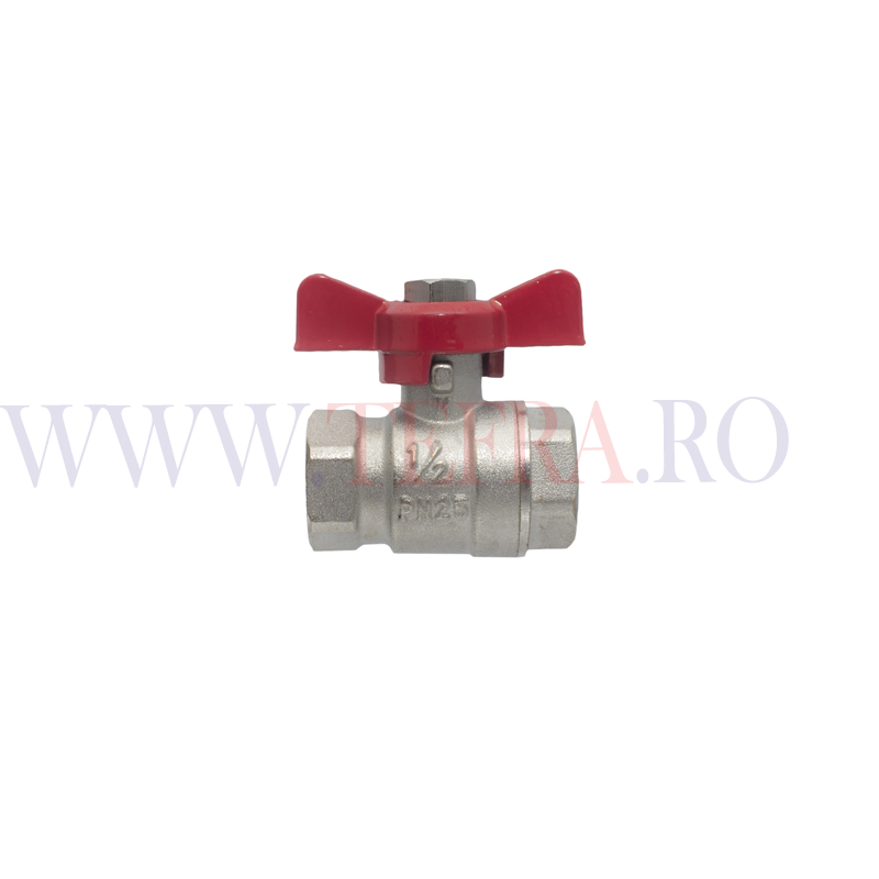 Robinet de trecere cu sfera, FF 1/2″ maner fluture 3 Robinet de trecere cu sfera, FF 1/2″ maner fluture 3