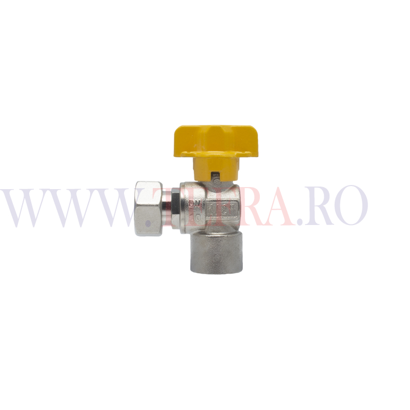 Robinet trecere gaz cu sfera, colt cu piulita FF 1/2″ 3 Robinet trecere gaz cu sfera, colt cu piulita FF 1/2″ 3