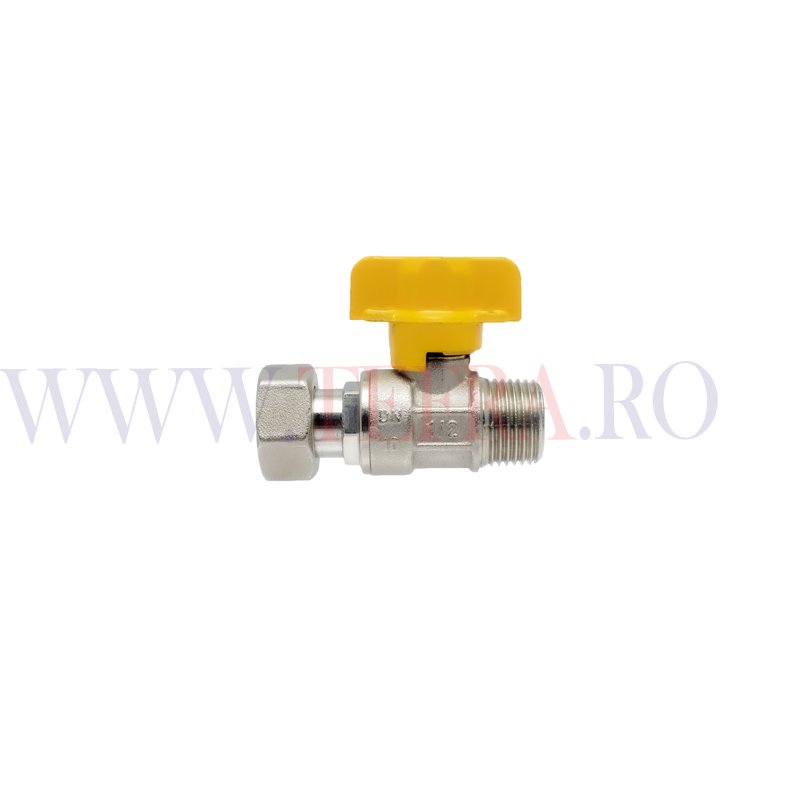 Robinet trecere gaz cu sfera, drept cu piulita MF 1/2″ 3 Robinet trecere gaz cu sfera, drept cu piulita MF 1/2″ 3