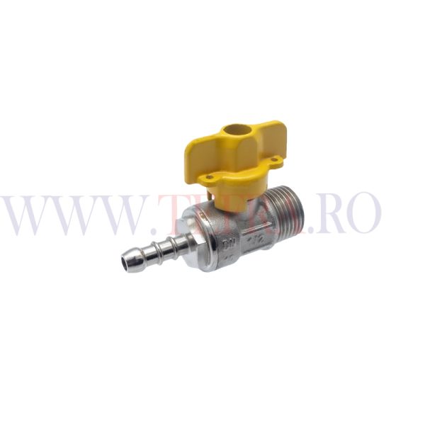 Robinet trecere gaz cu sfera, drept M 1/2″xD.9 mm 3