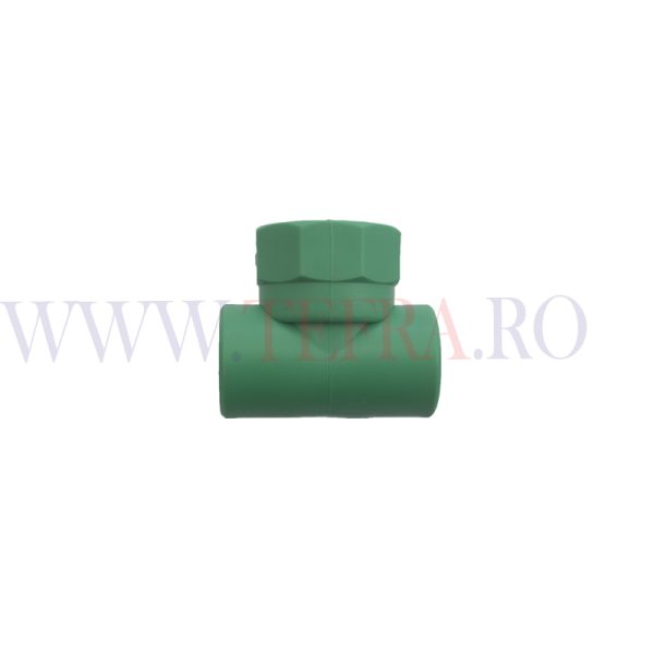 Teu PPR verde, filet interior D.20×1/2″x20 mm