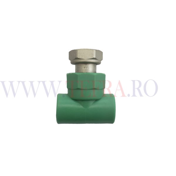 Teu PPR verde, cu piulita interior D.20×3/4″x20 mm 5