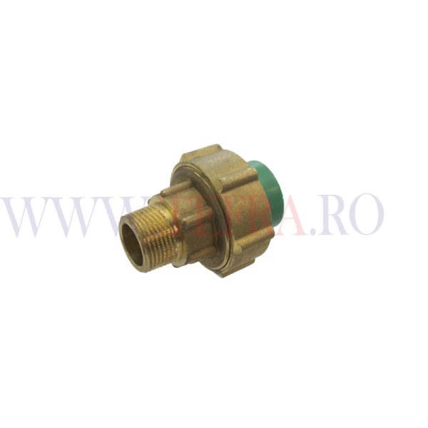 Racord olandez PPR verde, exterior 1/2″ x D.20 mm 3
