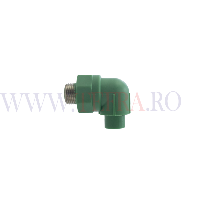 Cot 90 grade PPR verde, exterior-exterior 1/2″xD.20 mm 3 Cot 90 grade PPR verde, exterior-exterior 1/2″xD.20 mm 3