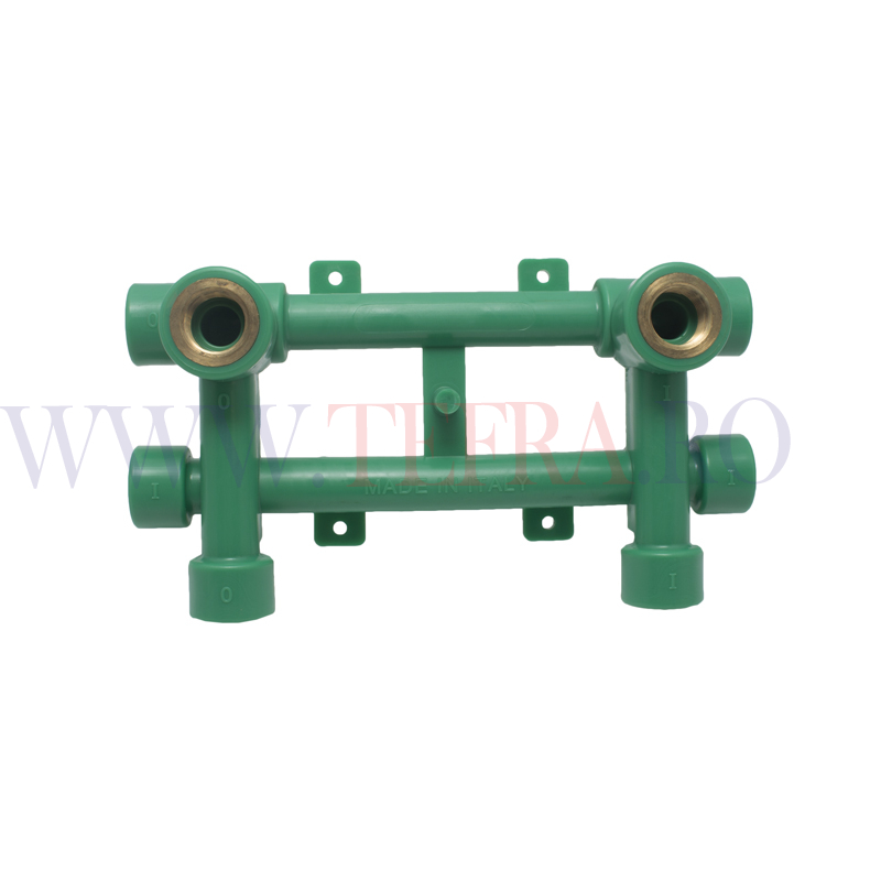 Suport distribuitor, baterie PPR verde D.20 x 1/2″ 3 Suport distribuitor, baterie PPR verde D.20 x 1/2″ 3