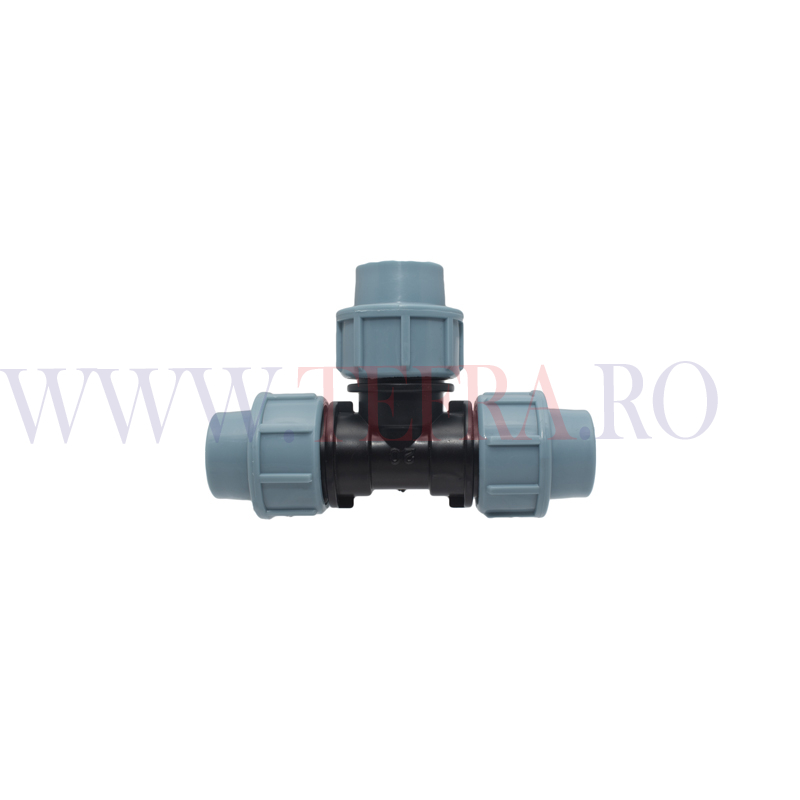 Teu egal compresiune, D.25x25x25 mm pentru teava PEHD 3 Teu egal compresiune, D.25x25x25 mm pentru teava PEHD 3