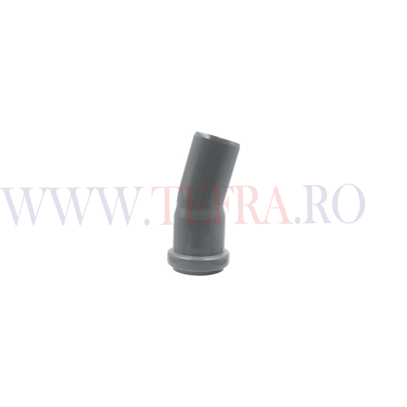 Cot PP HTB, D.40 mm x 15 grade, pentru scurgere 3 Cot PP HTB, D.40 mm x 15 grade, pentru scurgere 3