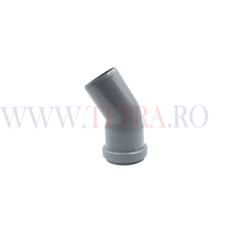 Cot PP HTB, D.50 mm x 30 grade, pentru scurgere 3 Cot PP HTB, D.50 mm x 30 grade, pentru scurgere 3