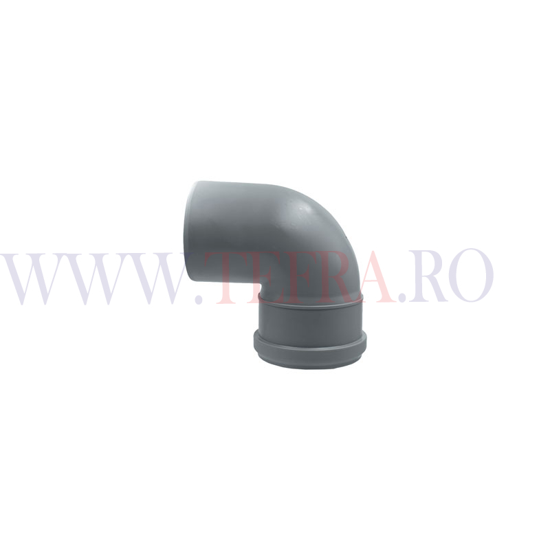 Cot PP HTB D.90 mm x 87 grade, pentru scurgere 3 Cot PP HTB D.90 mm x 87 grade, pentru scurgere 3