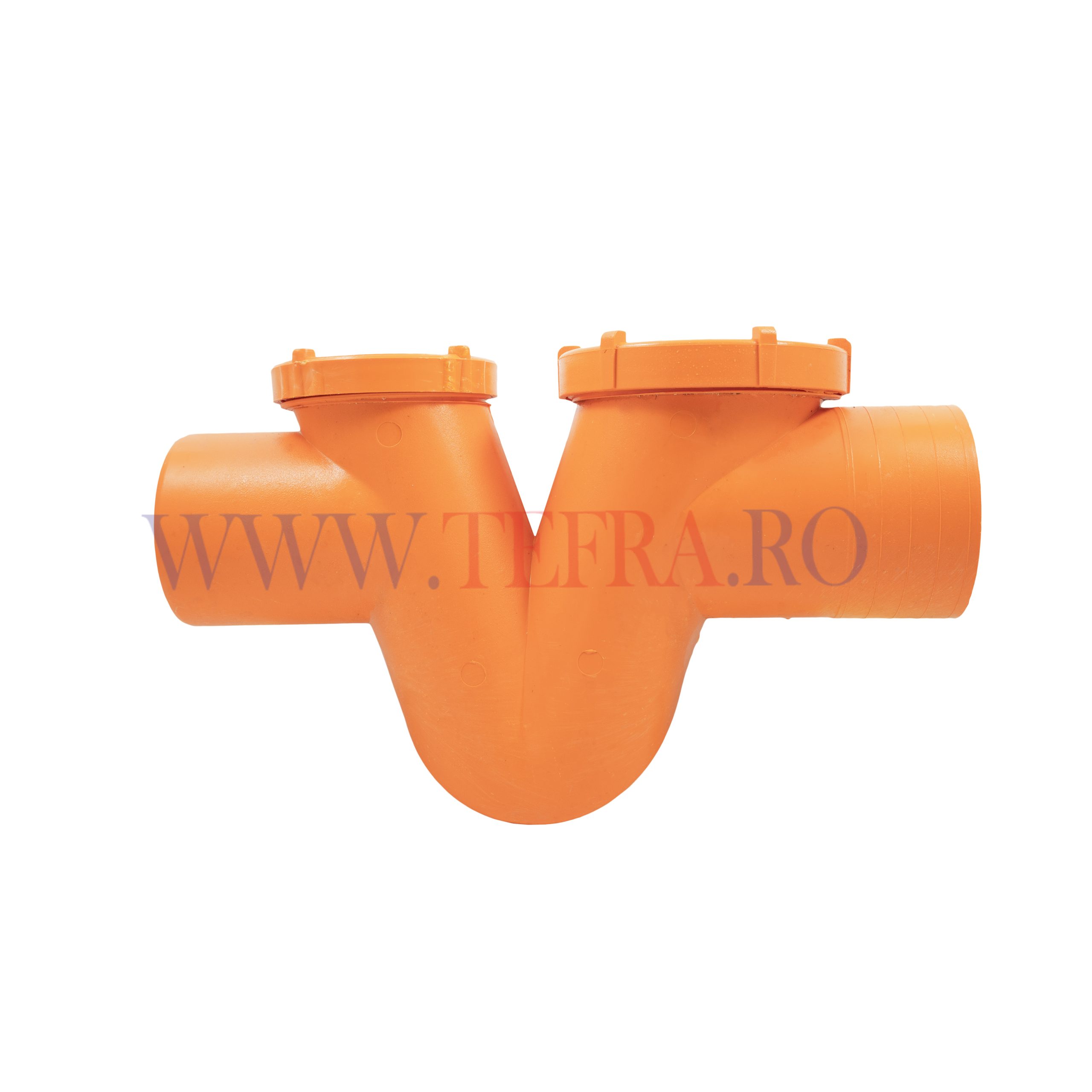 Sifon canalizare exterioara din pvc d.100 cu 2 dopuri 3 Sifon canalizare exterioara din pvc d.100 cu 2 dopuri 3