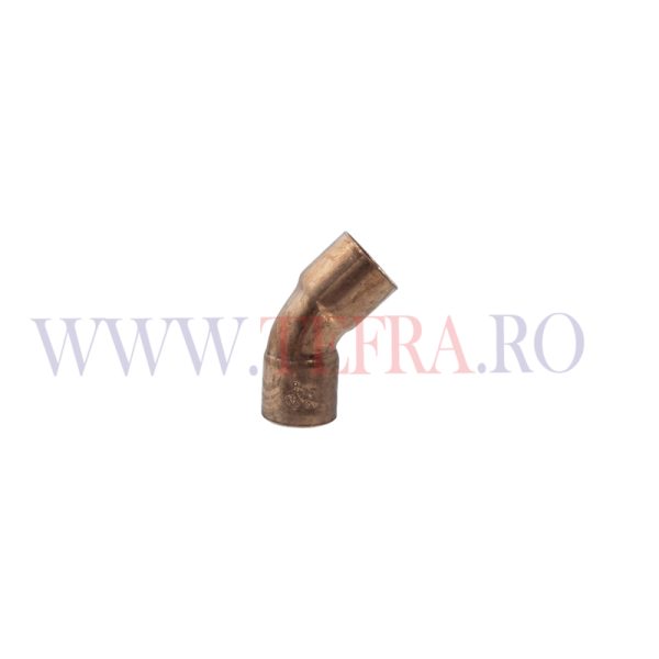 Curba cupru, 45 grade FF D.15×15 mm