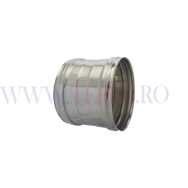 Mufa otel inox mono perete FF D.100 3