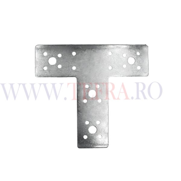 Placa ‘T’ perforata metalica pentru lemn mm.145x45x160x2,5